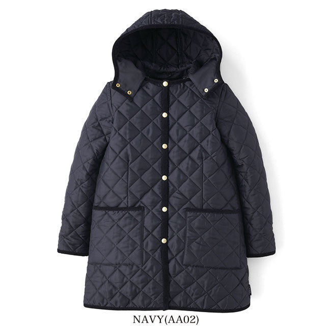 Traditional Weatherwear トラディショナルウェザーウェア ARKLEY アークリー フード付き ノーカラー キルトジャケット L212APQCO0167AA レディース