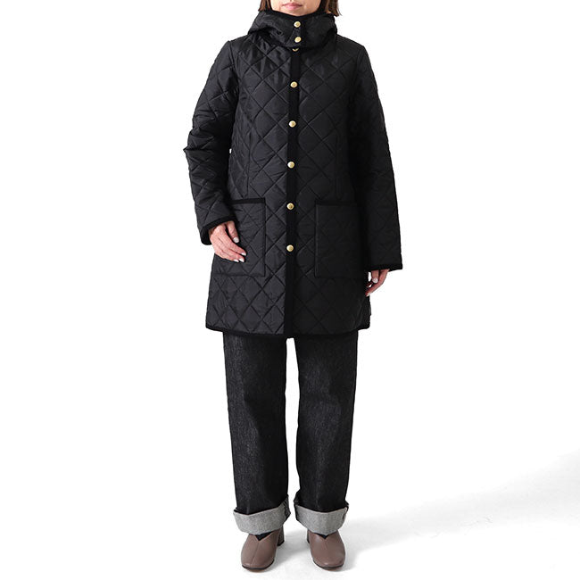 Traditional Weatherwear トラディショナルウェザーウェア ARKLEY アークリー フード付き ノーカラー キルトジャケット L212APQCO0167AA レディース