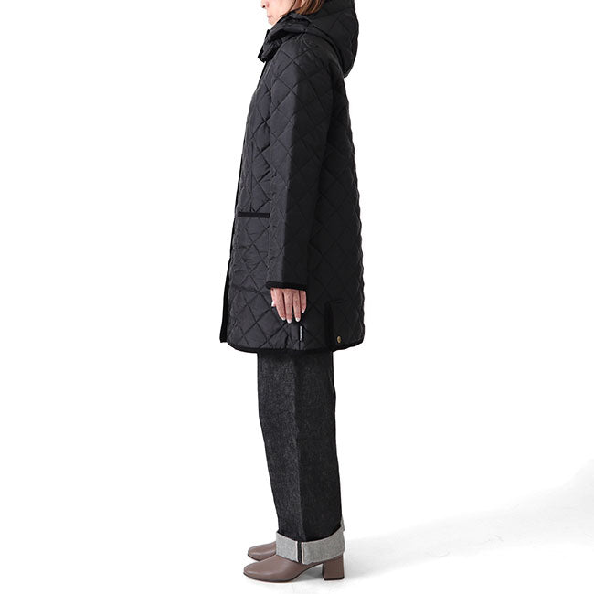 Traditional Weatherwear トラディショナルウェザーウェア ARKLEY アークリー フード付き ノーカラー キルトジャケット L212APQCO0167AA レディース