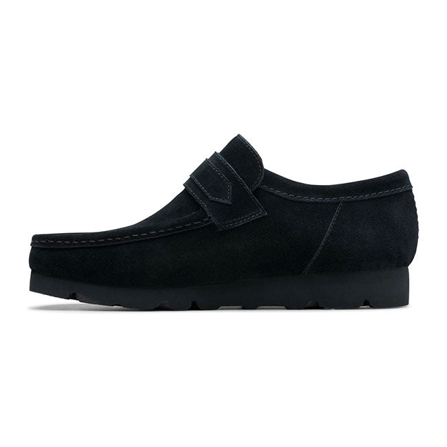 CLARKS クラークス WallaLoafer GTX ゴアテックス スエード ワラローファー 26177991 黒 ブラック ワラビーシューズ メンズ