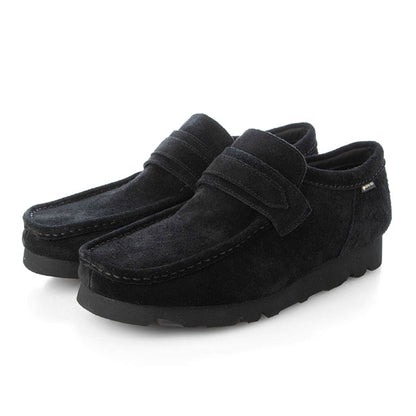 CLARKS クラークス WallaLoafer GTX ゴアテックス スエード ワラローファー 26177991 黒 ブラック ワラビーシューズ メンズ