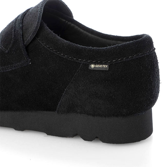 CLARKS クラークス WallaLoafer GTX ゴアテックス スエード ワラローファー 26177991 黒 ブラック ワラビーシューズ メンズ