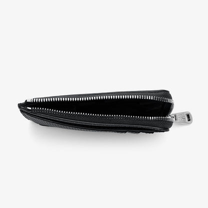 LACOSTE ラコステ イタリアンレザー カードケース&コインケース NH2823C 黒 ミニウォレット 財布 ギフト プレゼント