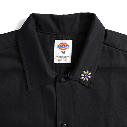 HTC × Dickies S/S WORK FLOWER ST BLK
