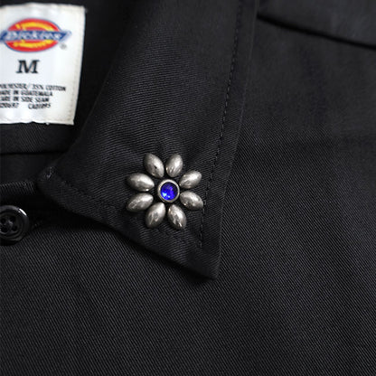 HTC × Dickies S/S WORK FLOWER ST BLK