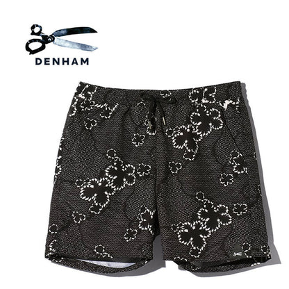 DENHAM デンハム  和柄 スウィムショーツ BEACH SHORT BPWP 松 花柄 総柄 海パン 水着 (メンズ)