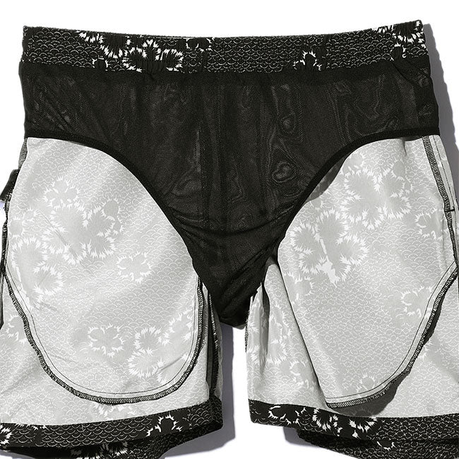 DENHAM デンハム  和柄 スウィムショーツ BEACH SHORT BPWP 松 花柄 総柄 海パン 水着 (メンズ)