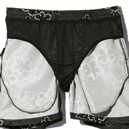 DENHAM デンハム  和柄 スウィムショーツ BEACH SHORT BPWP 松 花柄 総柄 海パン 水着 (メンズ)