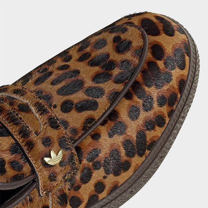 adidas originals アディダス オリジナルス HANDBALL SPEZIAL LOAFER W ポニーヘア レオパード ハンドボール スペツィアル レザー ローファー KJ2526 ヒョウ柄 レディース メンズ