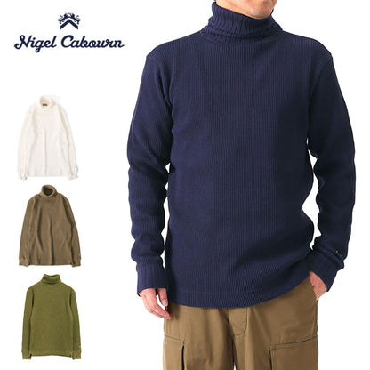 Nigel Cabourn ナイジェルケーボン タートルネック ワッフル セーター 20025 ニット メンズ