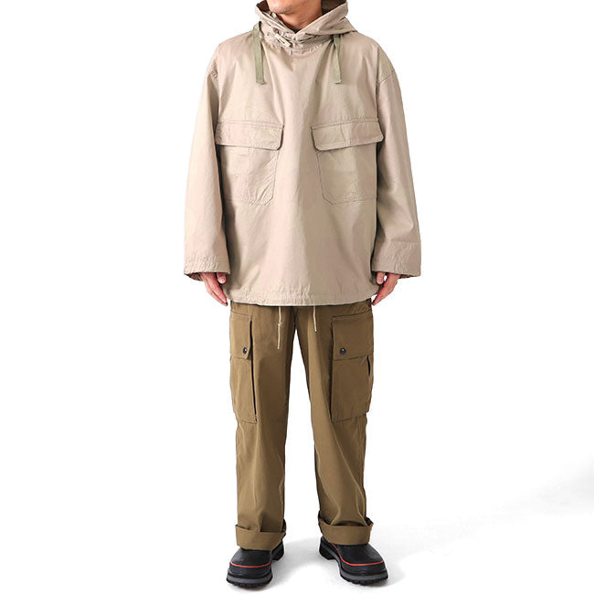 Nigel Cabourn ナイジェルケーボン カモフラージュ ミリタリー プルオーバー パーカー ガンナー スモック 80410030001 迷彩 メンズ