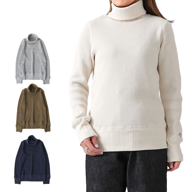 Nigel Cabourn ナイジェルケーボン タートルネック ビッグワッフル セーター 80410820025 ニット レディース