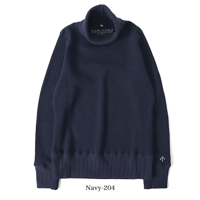 Nigel Cabourn ナイジェルケーボン タートルネック ビッグワッフル セーター 80410820025 ニット レディース