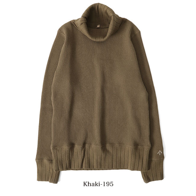 Nigel Cabourn ナイジェルケーボン タートルネック ビッグワッフル セーター 80410820025 ニット レディース