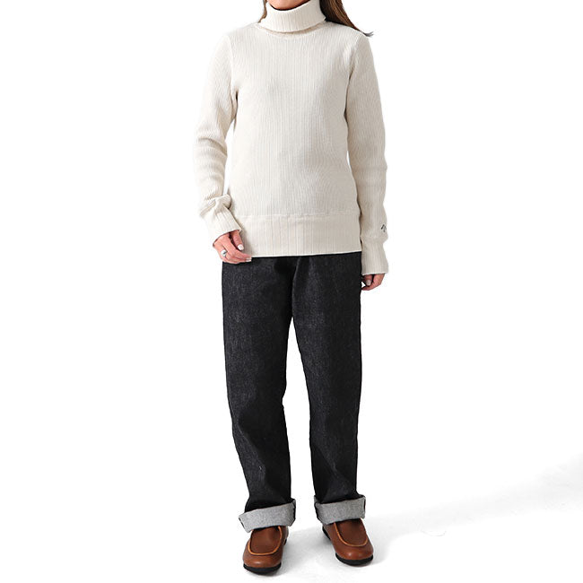 Nigel Cabourn ナイジェルケーボン タートルネック ビッグワッフル セーター 80410820025 ニット レディース