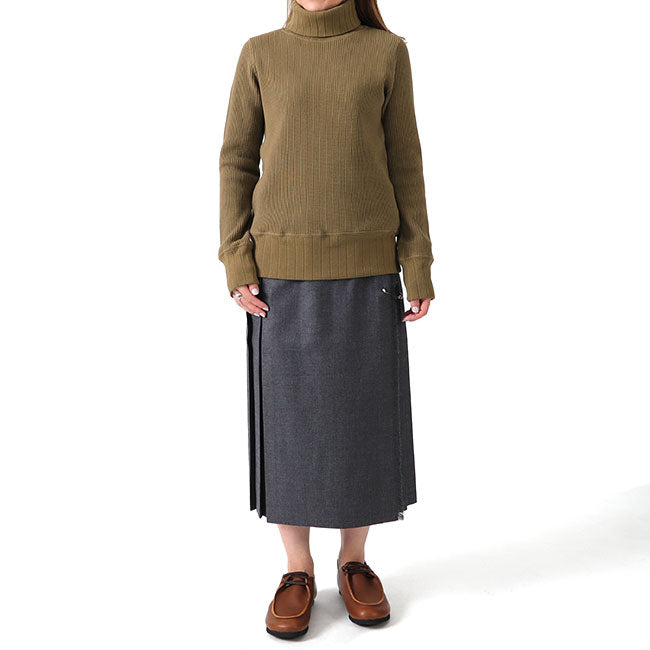 Nigel Cabourn ナイジェルケーボン タートルネック ビッグワッフル セーター 80410820025 ニット レディース