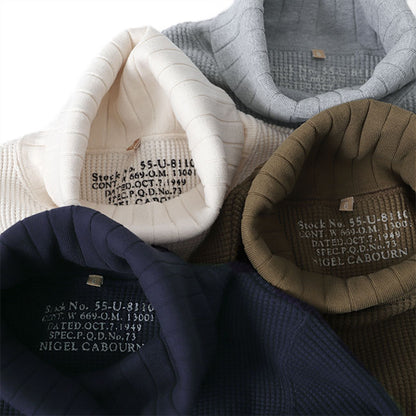 Nigel Cabourn ナイジェルケーボン タートルネック ビッグワッフル セーター 80410820025 ニット レディース
