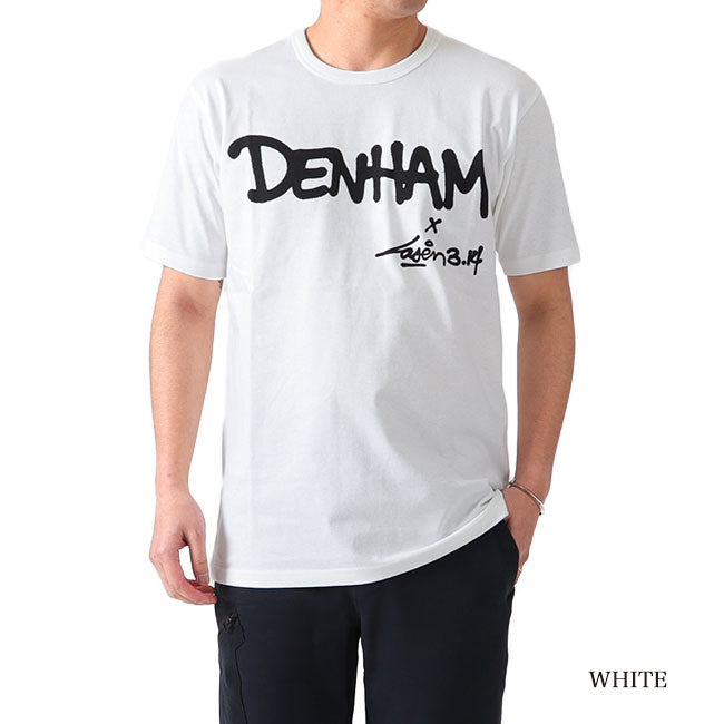 DENHAM x LASER 3.14 デンハム レーザー コラボ ロゴTシャツ (メンズ)
