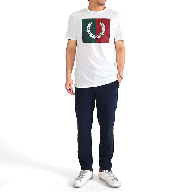 Fred Perry フレッドペリー ローレルボックス ロゴTシャツ M5592 半袖Tシャツ (メンズ)