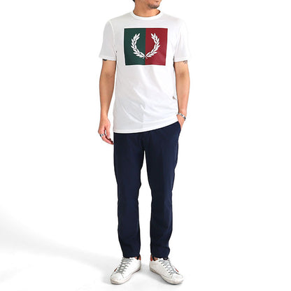 Fred Perry フレッドペリー ローレルボックス ロゴTシャツ M5592 半袖Tシャツ (メンズ)
