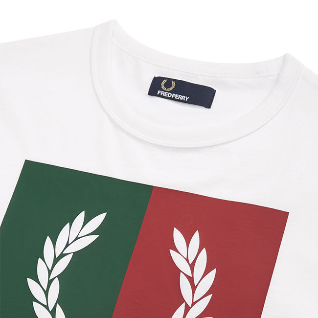 Fred Perry フレッドペリー ローレルボックス ロゴTシャツ M5592 半袖Tシャツ (メンズ)