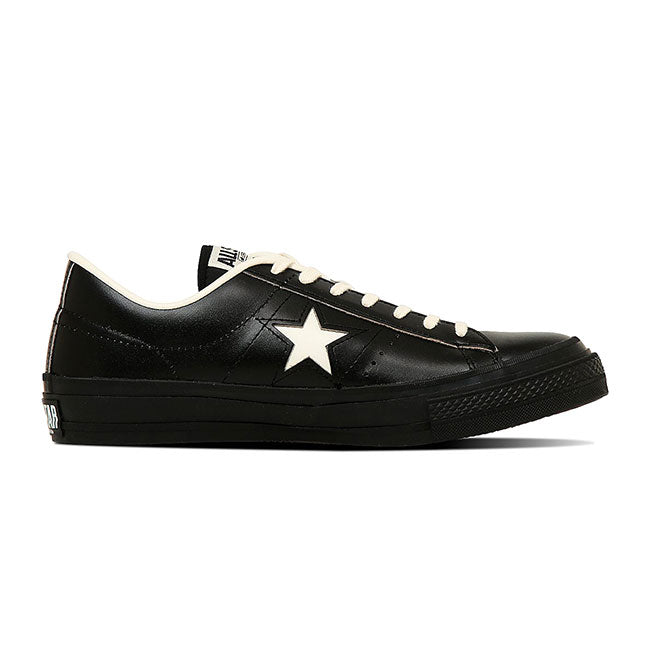 日本製 Converse コンバース ONE STAR J ワンスター レザーシューズ 33702070 黒 ブラック スニーカー メンズ レディース