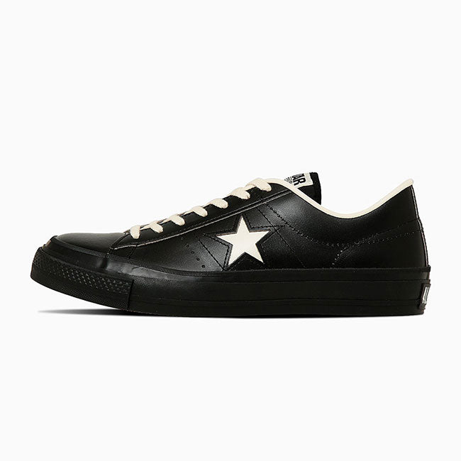 日本製 Converse コンバース ONE STAR J ワンスター レザーシューズ 33702070 黒 ブラック スニーカー メンズ レディース