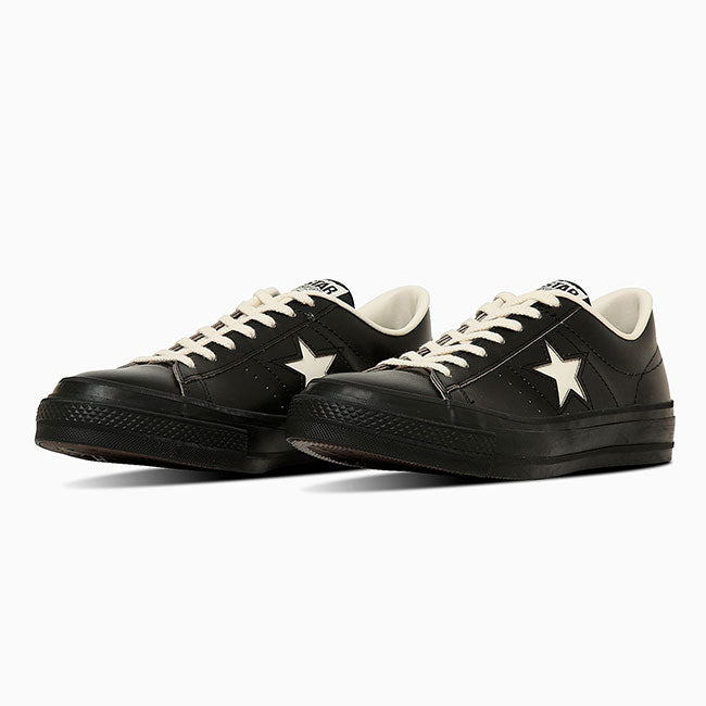 日本製 Converse コンバース ONE STAR J ワンスター レザーシューズ 33702070 黒 ブラック スニーカー メンズ レディース