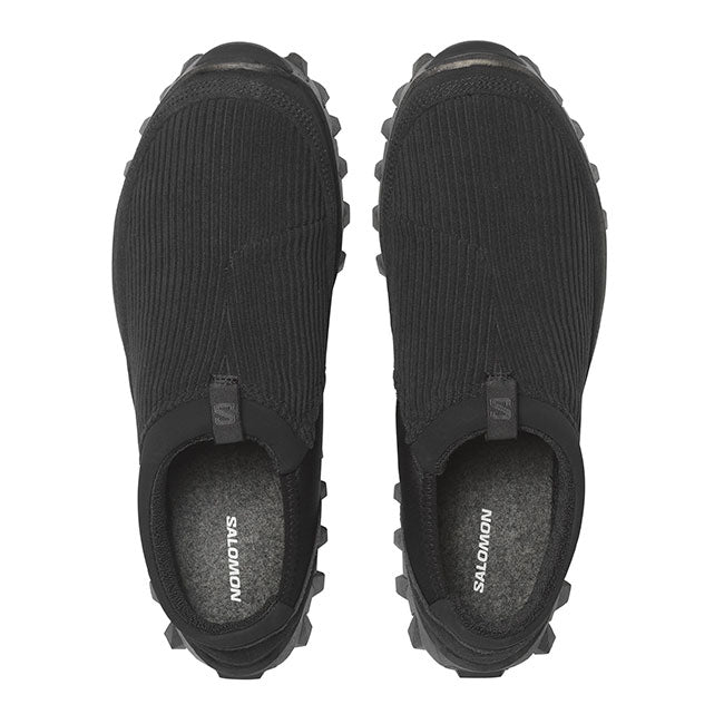 SALOMON SNEAKERS サロモンスニーカーズ SNOWCLOG CORDUROY スノークロッグ コーデュロイ スリッポン L47869900 黒 ブラック シューズ メンズ レディース