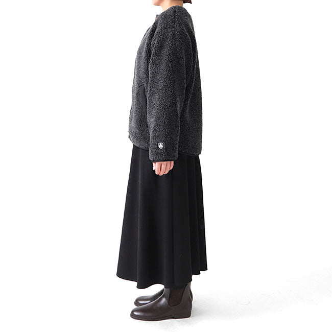 ORCIVAL オーシバル ウールボア ノーカラージャケット OR-A0081 WBA カラーレス レディース