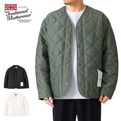 Traditional Weatherwear トラディショナルウェザーウェア UNIONWEAR キルテッド ノーカラージャケット G242APQCO0414AS キルティング メンズ