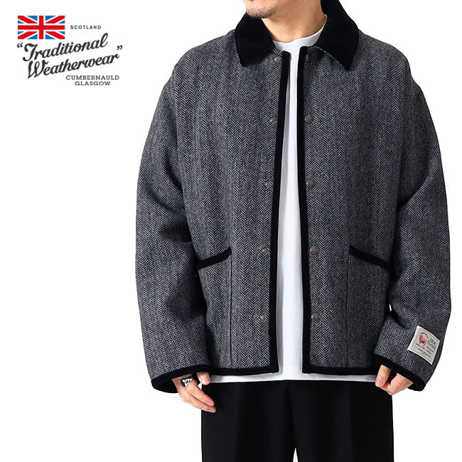 Traditional Weatherwear トラディショナルウェザーウェア UNIONWEAR WAVERLY TWW STU ウェーバリー スタッズ ショート ヒート ツイードジャケット G242FPFCO0408HS メンズ