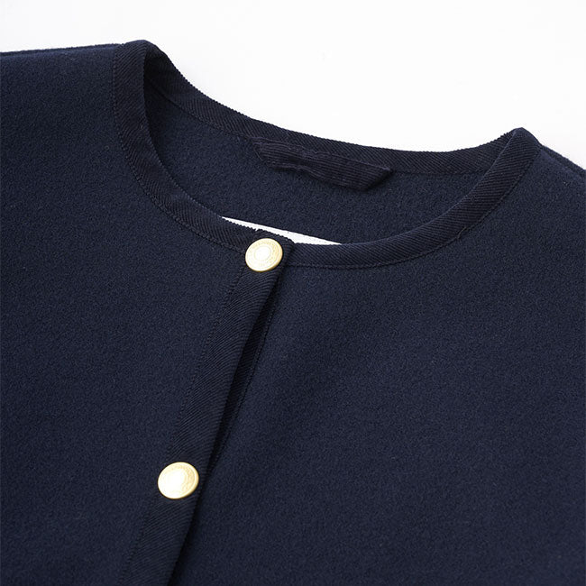 Traditional Weatherwear トラディショナルウェザーウェア ARKLEY アークリー Aライン ロング Wフェイス ジャージー ノーカラーコート L242APFCO0388MW レディース