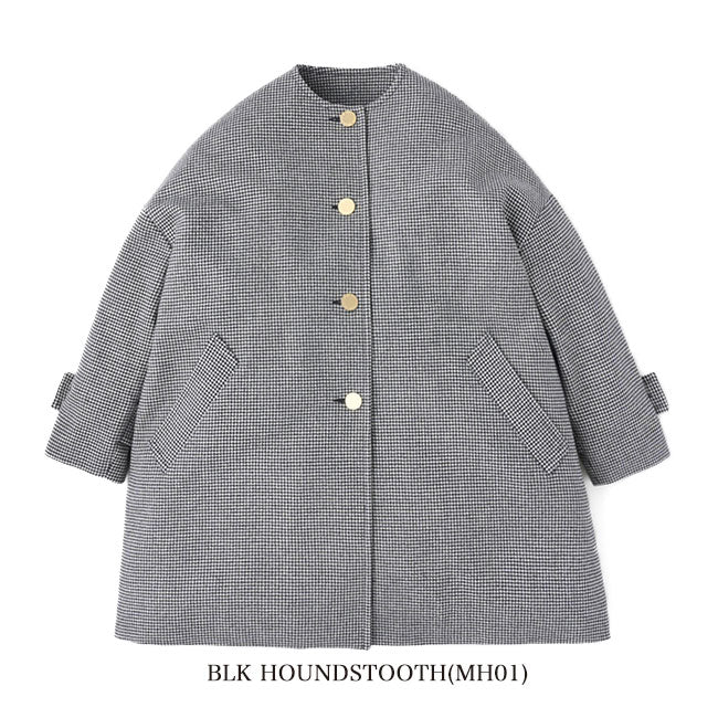 Traditional Weatherwear トラディショナルウェザーウェア MALTON マールトン チェック柄 ノーカラーコート L242KGFCO0368MH レディース