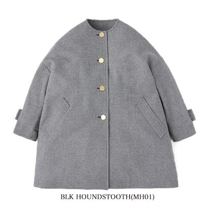 Traditional Weatherwear トラディショナルウェザーウェア MALTON マールトン チェック柄 ノーカラーコート L242KGFCO0368MH レディース
