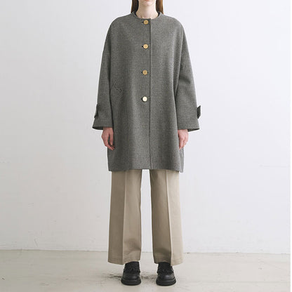 Traditional Weatherwear トラディショナルウェザーウェア MALTON マールトン チェック柄 ノーカラーコート L242KGFCO0368MH レディース