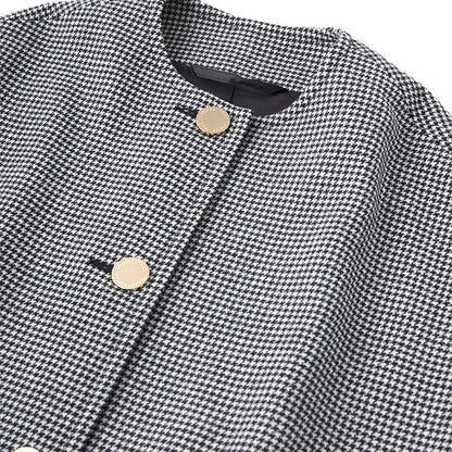 Traditional Weatherwear トラディショナルウェザーウェア MALTON マールトン チェック柄 ノーカラーコート L242KGFCO0368MH レディース