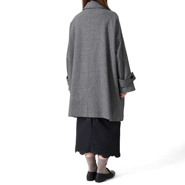 Traditional Weatherwear トラディショナルウェザーウェア MALTON マールトン チェック柄 ステンカラーコート L242KGFCO0367MH ウールコート レディース