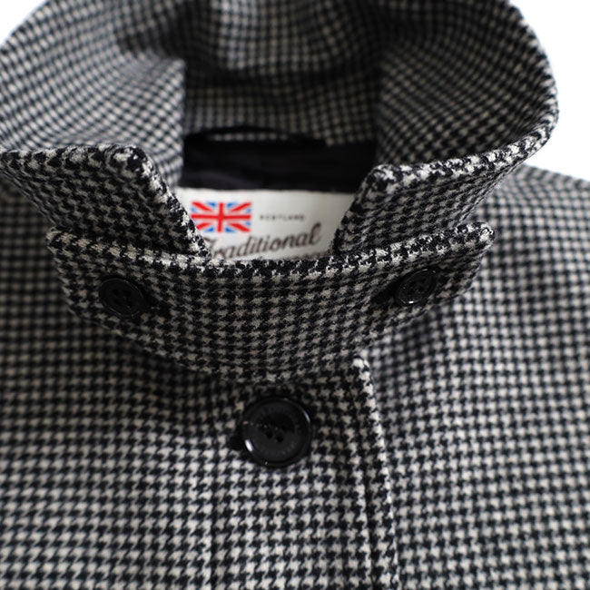 Traditional Weatherwear トラディショナルウェザーウェア MALTON マールトン チェック柄 ステンカラーコート L242KGFCO0367MH ウールコート レディース
