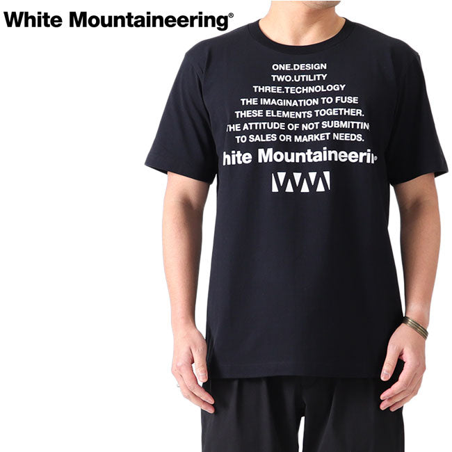 White Mountaineering BIG W LOGO PRINTED T-SHIRT WM2171534