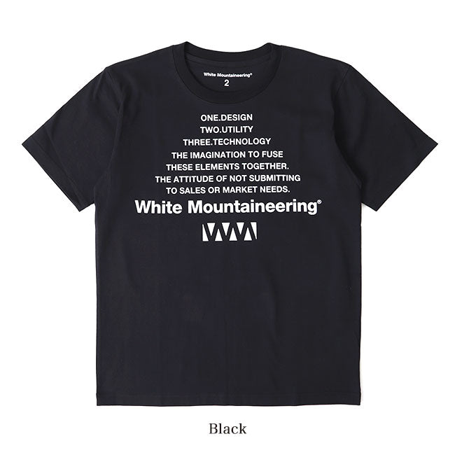 White Mountaineering BIG W LOGO PRINTED T-SHIRT WM2171534