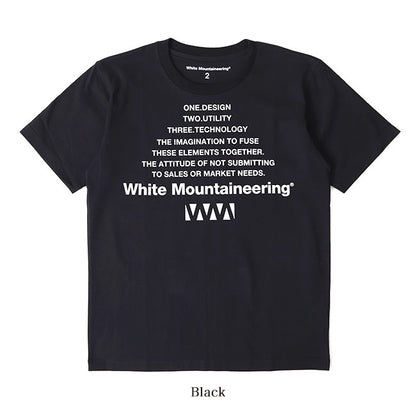 White Mountaineering BIG W LOGO PRINTED T-SHIRT WM2171534