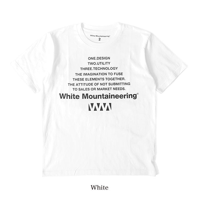 White Mountaineering BIG W LOGO PRINTED T-SHIRT WM2171534