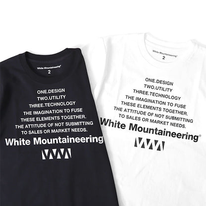 White Mountaineering BIG W LOGO PRINTED T-SHIRT WM2171534