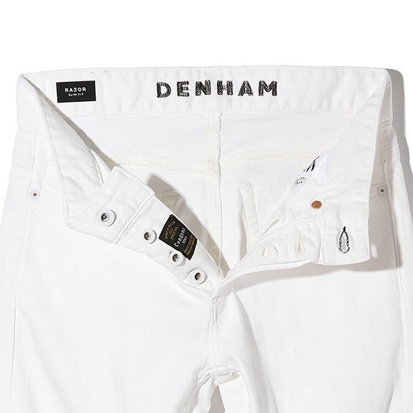 DENHAM デンハム レーザー ストレッチ ホワイトジーンズ RAZOR ASW ジーパン デニム (メンズ)