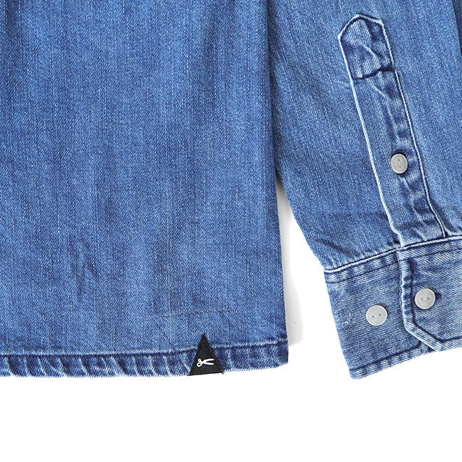 DENHAM デンハム BARK BOX SHIRT RDR オーバーサイズ ダメージ デニムシャツ 01-23-01-43 長袖シャツ メンズ