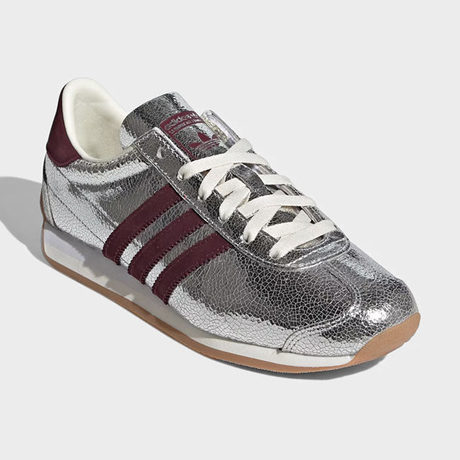 adidas originals アディダスオリジナルス COUNTRY OG W カントリー シルバーメタリック レザースニーカー JQ5111 銀 レディース