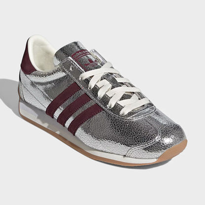 adidas originals アディダスオリジナルス COUNTRY OG W カントリー シルバーメタリック レザースニーカー JQ5111 銀 レディース