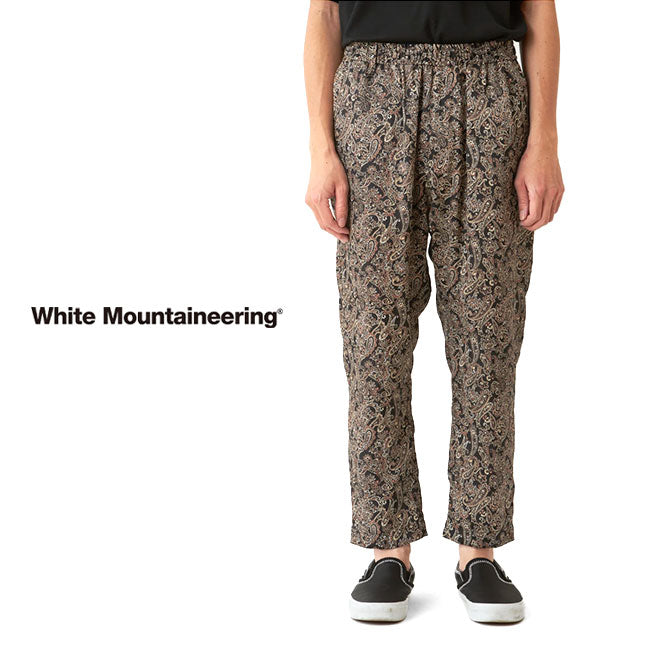 White Mountaineering PAISLEY SATIN TAPERED EASY PANTS WM2471416