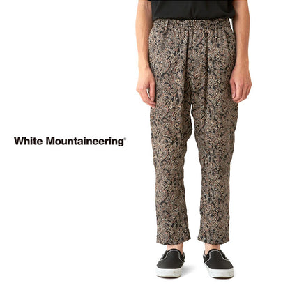 White Mountaineering PAISLEY SATIN TAPERED EASY PANTS WM2471416